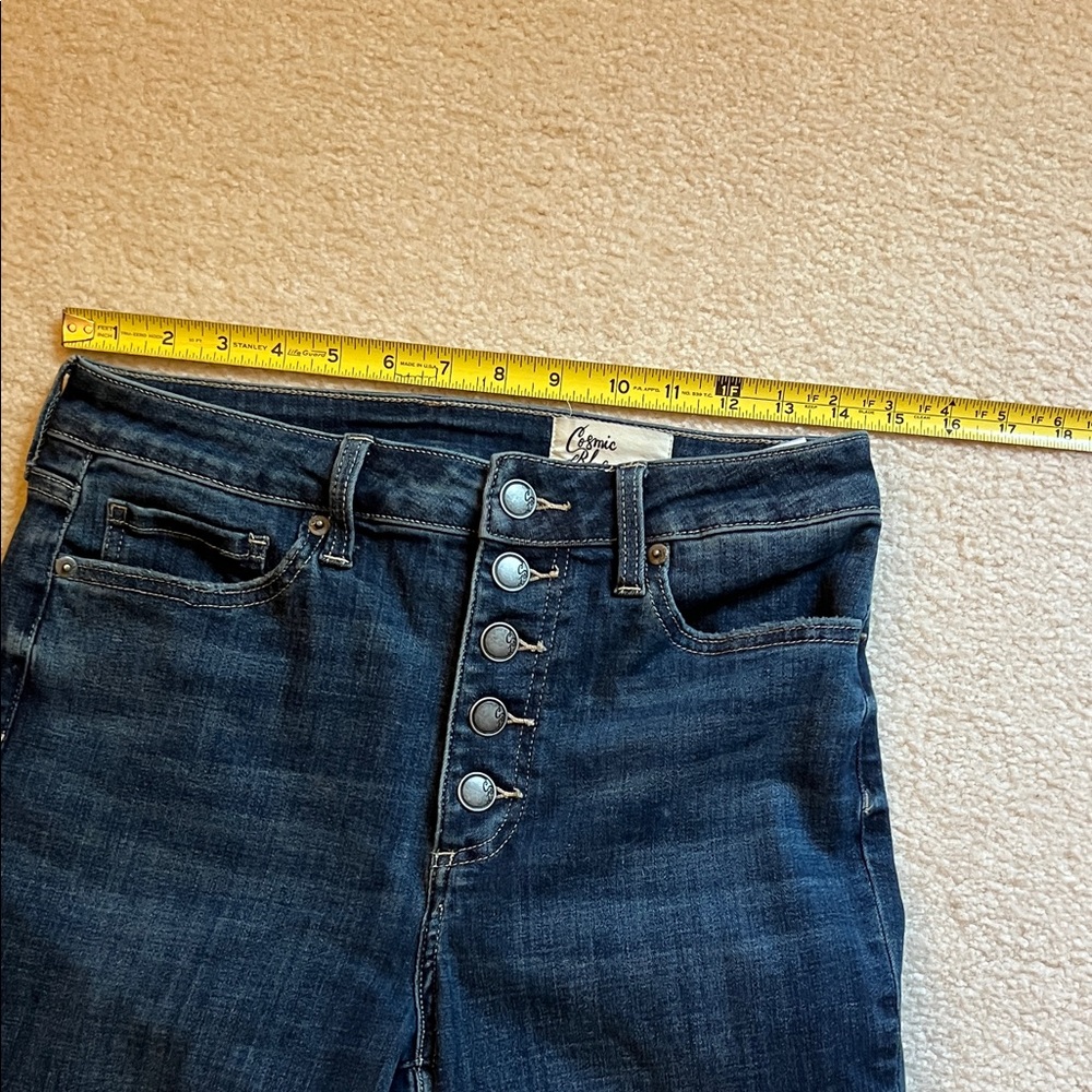 Cosmic Blue Love Indigo Straight Leg Jeans - Picture 6 of 7